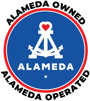 Sello "Alameda Owned, Alameda Operated": negocio de dueños locales en Alameda
